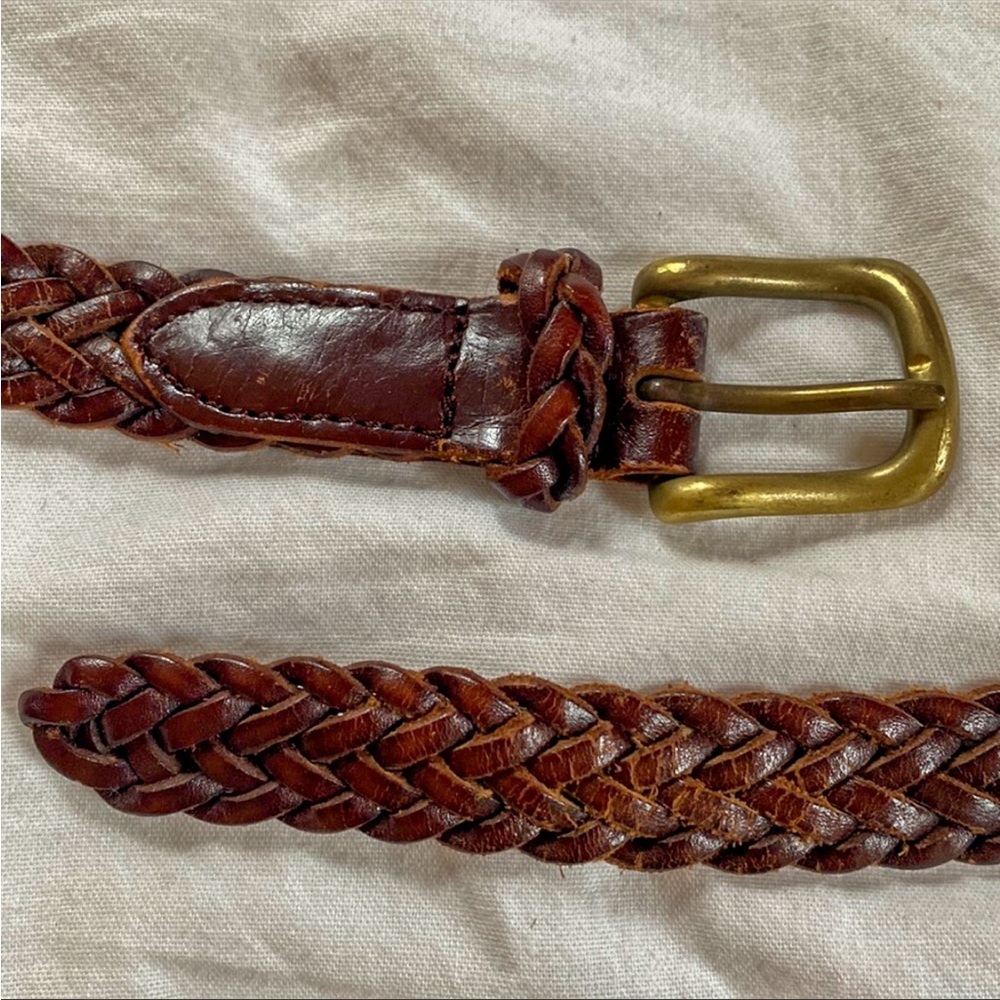 Brown genuine leather bracelet